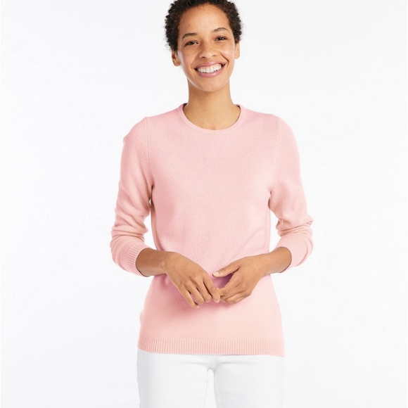 LL Bean Classic Cashmere Sweater, Crewneck - Picture 2 of 6